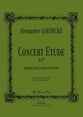 Concert Etude, Op. 49 Orchestra sheet music cover